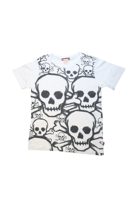 A White Short Sleeve T Shirts from City Threads in size 6T for boy. (Front View)