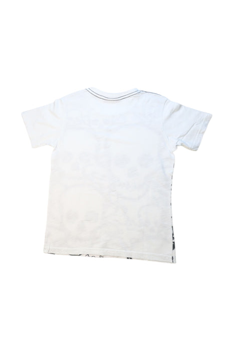 A White Short Sleeve T Shirts from City Threads in size 6T for boy. (Back View)