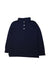 A Navy Long Sleeve Polos from Crewcuts in size 4T for boy. (Front View)