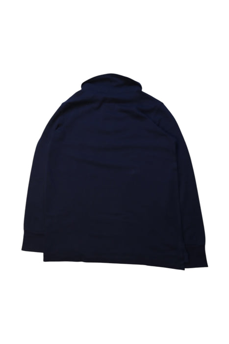A Navy Long Sleeve Polos from Crewcuts in size 4T for boy. (Back View)