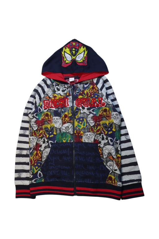 A Multicolour Zippered Sweatshirts from Desigual in size 9Y for boy. (Front View)