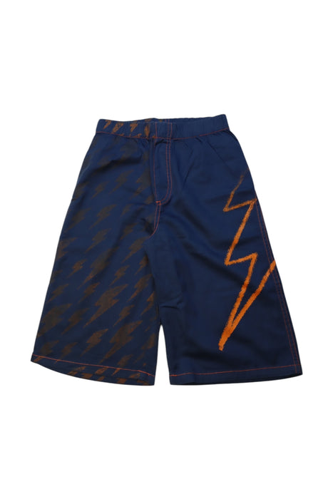 A Blue Shorts from City Threads in size 10Y for boy. (Front View)