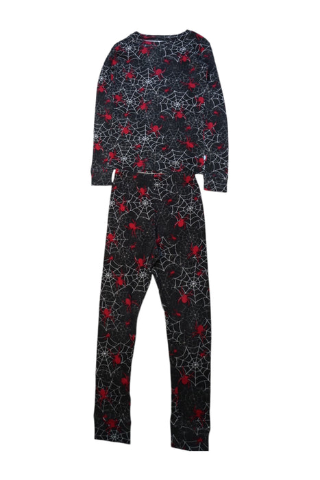 A Black Pyjama Sets from City Threads in size 6T for boy. (Front View)