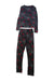 A Black Pyjama Sets from City Threads in size 6T for boy. (Back View)