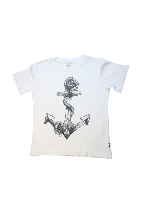 A White Short Sleeve T Shirts from City Threads in size 5T for boy. (Front View)