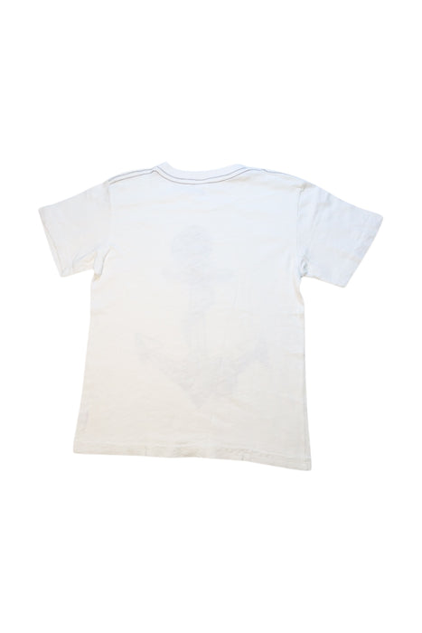 A White Short Sleeve T Shirts from City Threads in size 5T for boy. (Back View)