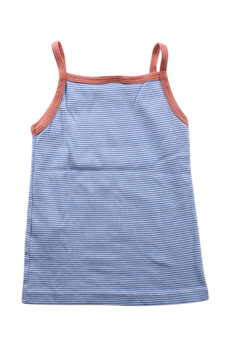 A Blue Sleeveless Tops from Petit Bateau in size 4T for neutral. (Back View)