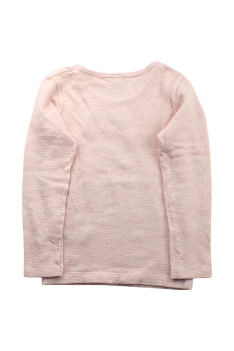 A Pink Long Sleeve T Shirts from Petit Bateau in size 8Y for neutral. (Back View)