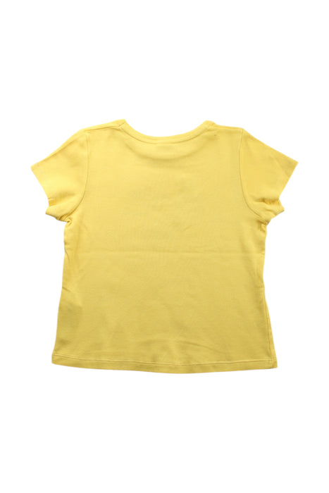 A Yellow Short Sleeve T Shirts from Petit Bateau in size 4T for neutral. (Back View)