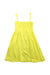 A Yellow Sleeveless Dresses from Petit Bateau in size 4T for girl. (Back View)