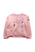 A Pink Crewneck Sweatshirts from Miki House in size 7Y for girl. (Front View)
