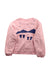 A Pink Crewneck Sweatshirts from Miki House in size 7Y for girl. (Back View)