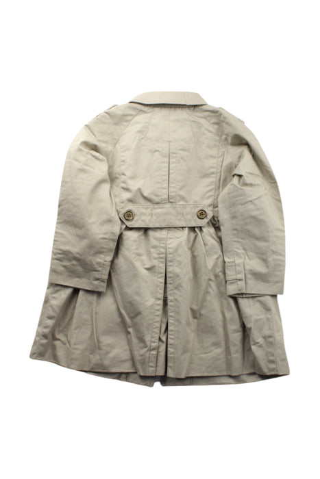 A Beige Coats from Burberry in size 3T for girl. (Back View)