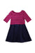A Pink Long Sleeve Dresses from Polo Ralph Lauren in size 5T for girl. (Front View)