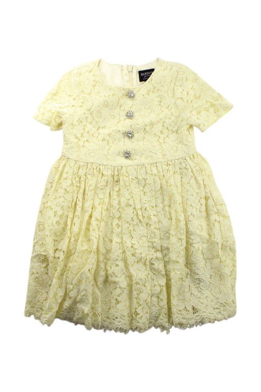 A Ivory Short Sleeve Dresses from Bardot Junior in size 6T for girl. (Front View)