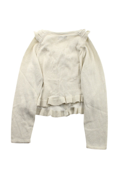 A Ivory Cardigans from Mayoral in size 5T for girl. (Back View)