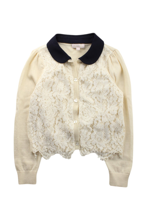 A Ivory Cardigans from Nicholas & Bears in size 6T for girl. (Front View)