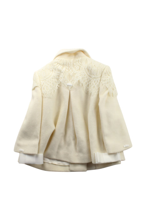 A Ivory Coats from Nicholas & Bears in size 3T for girl. (Back View)