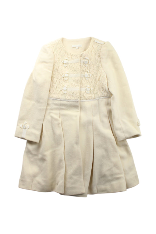 A Ivory Coats from Nicholas & Bears in size 3T for girl. (Front View)