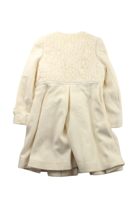A Ivory Coats from Nicholas & Bears in size 3T for girl. (Back View)