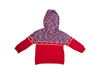 A Red Hooded Sweatshirts from Ferrari in size 5T for boy. (Back View)