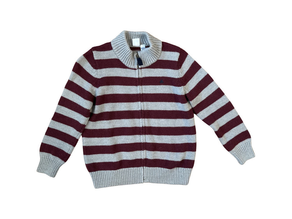 A Burgundy Knit Sweaters from Petit Bateau in size 6T for neutral. (Front View)