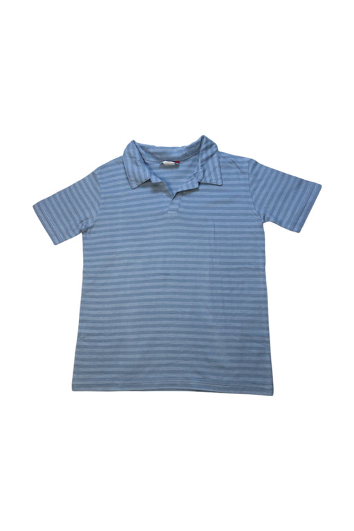 A Blue Short Sleeve Polos from City Threads in size 6T for boy. (Front View)