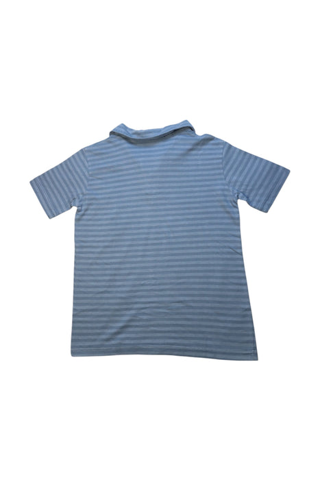 A Blue Short Sleeve Polos from City Threads in size 6T for boy. (Back View)