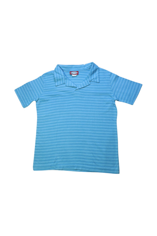 A Blue Short Sleeve Polos from City Threads in size 6T for boy. (Front View)