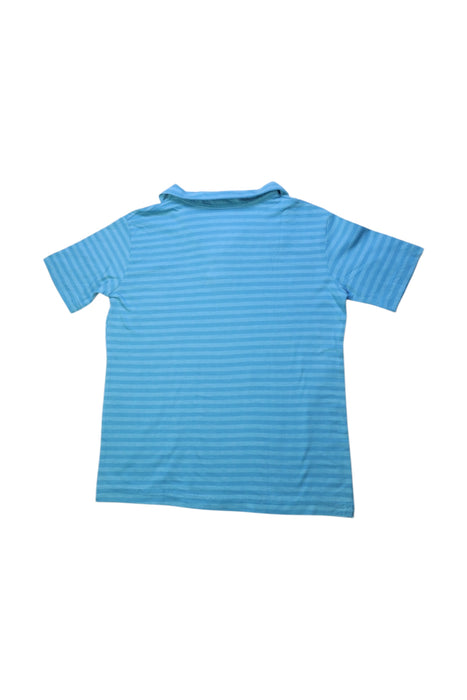 A Blue Short Sleeve Polos from City Threads in size 6T for boy. (Back View)