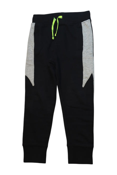 A Black Sweatpants from Crewcuts in size 5T for boy. (Front View)