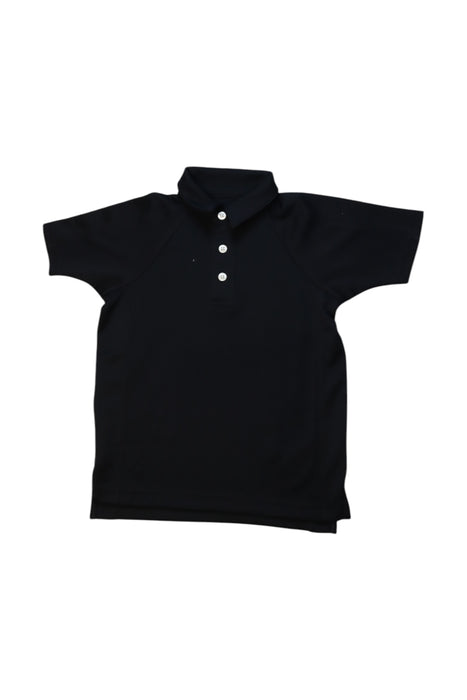 A Black Short Sleeve Polos from Lands' End in size 4T for boy. (Front View)
