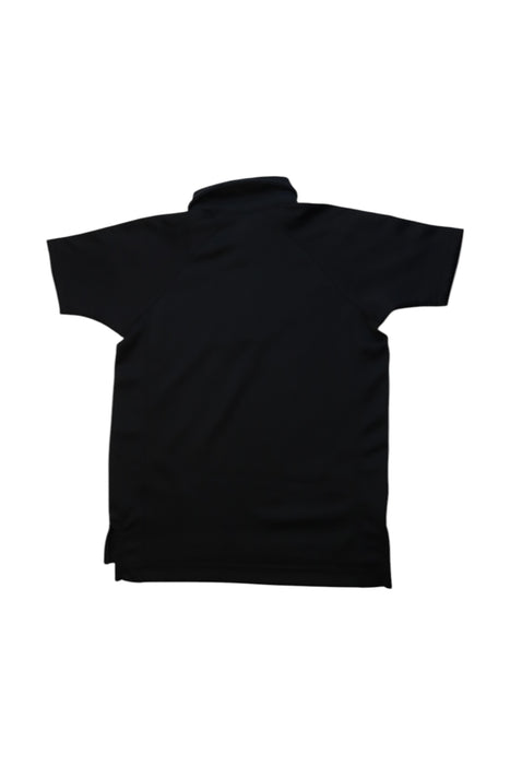 A Black Short Sleeve Polos from Lands' End in size 4T for boy. (Back View)