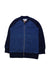 A Blue Zippered Sweatshirts from Johnnie b in size 5T for boy. (Front View)