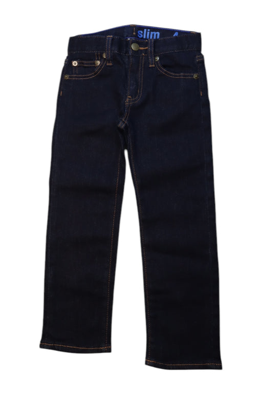 A Navy Jeans from Crewcuts in size 4T for boy. (Front View)
