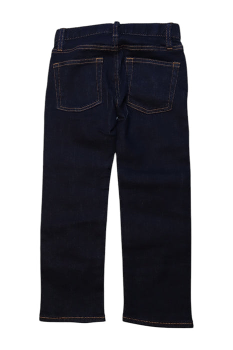 A Navy Jeans from Crewcuts in size 4T for boy. (Back View)
