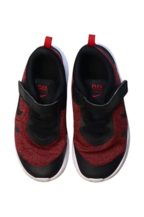 A Red Sneakers from Nike in size 5T for neutral. (Back View)