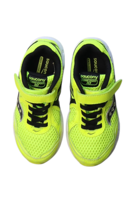 A Yellow Sneakers from Saucony in size 5T for neutral. (Back View)