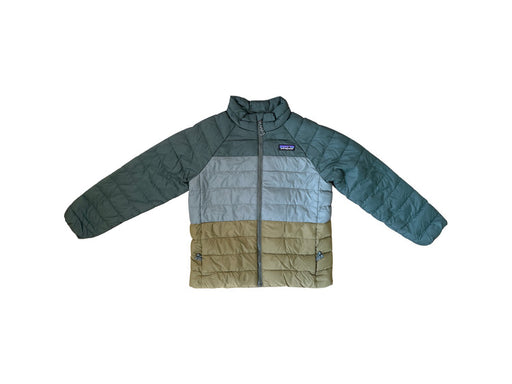 A Green Puffer/Quilted Jackets from Patagonia in size 5T for neutral. (Front View)