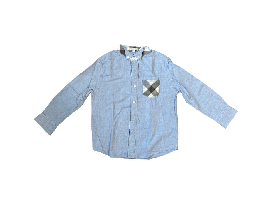 A Blue Long Sleeve Shirts from Nicholas & Bears in size 6T for neutral. (Front View)