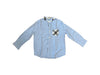 A Blue Long Sleeve Shirts from Nicholas & Bears in size 6T for neutral. (Front View)