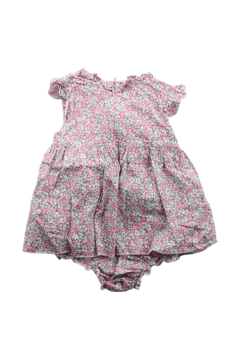 A Pink Sleeveless Rompers from Chickeeduck in size 12-18M for girl. (Back View)
