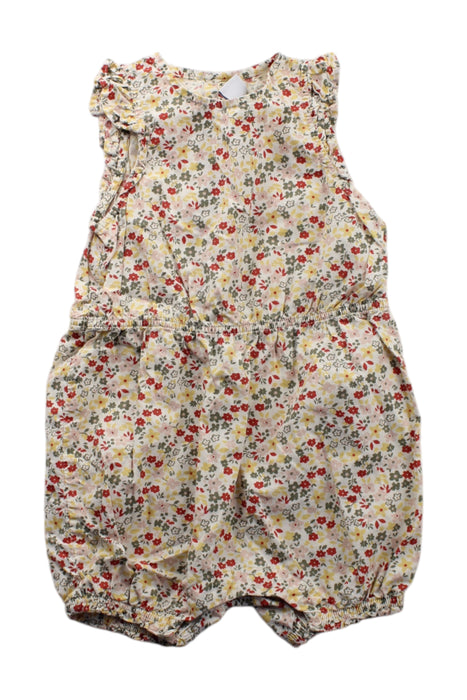A Multicolour Sleeveless Rompers from Petit Bateau in size 3-6M for neutral. (Front View)