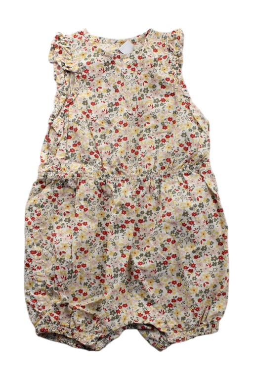 A Multicolour Sleeveless Rompers from Petit Bateau in size 3-6M for neutral. (Front View)
