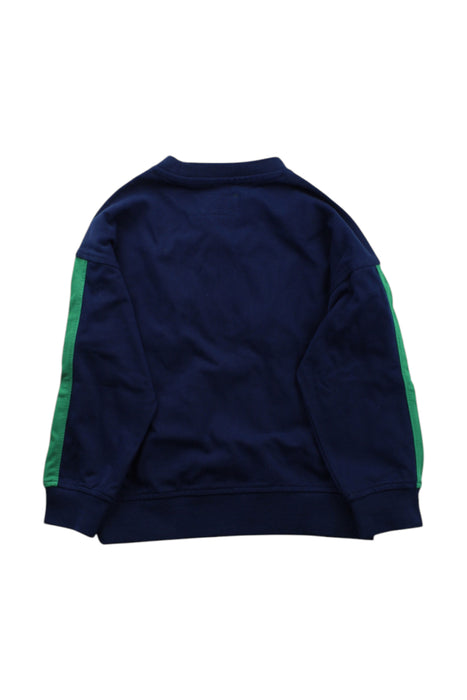 A Navy Crewneck Sweatshirts from Roots in size 5T for neutral. (Back View)