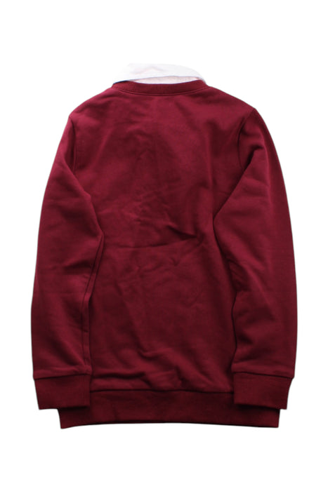 A Burgundy Crewneck Sweatshirts from Chickeeduck in size 7Y for boy. (Back View)