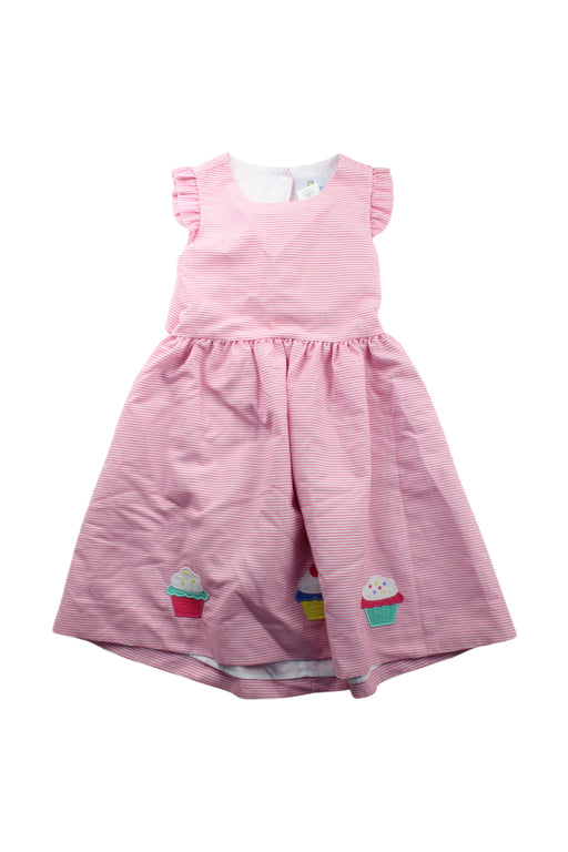 A Pink Sleeveless Dresses from Florence Eiseman in size 6T for girl. (Front View)