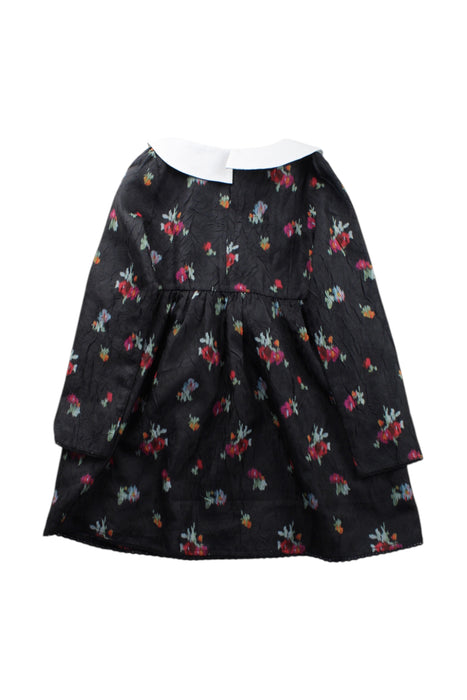 A Multicolour Long Sleeve Dresses from Hill House in size 5T for girl. (Back View)