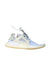 A Blue Sneakers from Adidas in size 12Y for girl. (Front View)