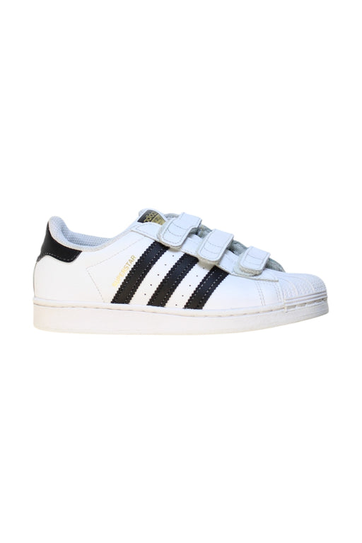 A White Sneakers from Adidas in size 7Y for neutral. (Front View)